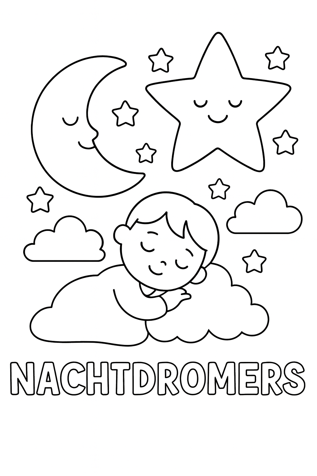 kleurplaat nachtdromers